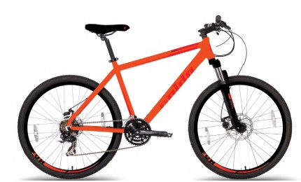 Велосипед 26" Pride MARVEL 6.1 рама - S оранжевый / красный 2018