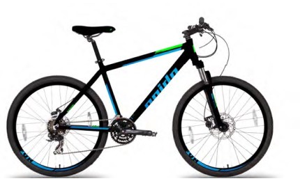 Велосипед 27,5" Pride MARVEL 7.1 рама - M черный / голубой / светло-зеленый 2018