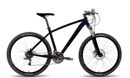 Велосипед 29" Pride Rebel 9.3 рама - L тёмно-синий / черный 2018