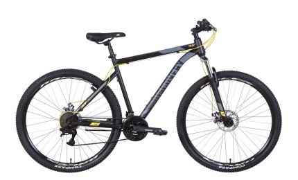 Велосипед 29" Discovery TREK AM DD рама-19" 2022 (чёрно-жёлтый)