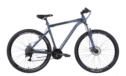 Велосипед 29" Discovery TREK AM DD рама-19" 2022 (темно-серый с синим)