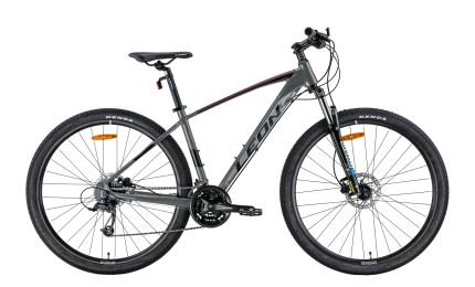 Велосипед 29" LEON TN-80 AM Hydraulic lock out HDD 2022 рама - 17,5" (графитовый с черным и красным)