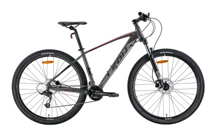 Велосипед 29" LEON TN-70 AM Hydraulic lock out HDD 2022 рама - 19" (графитовый с черным и красным)