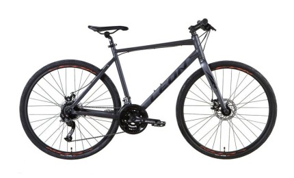 Велосипед 28" LEON HD-80 DD 2021 рама - 19" (графитовый с черным)