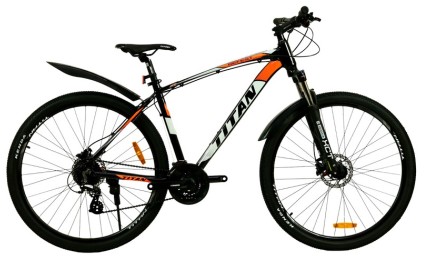 Велосипед 29" Titan Gefest Рама-20" черно-бело-оранжевый