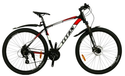 Велосипед 29" Titan Gefest Рама-20" черно-бело-красный 