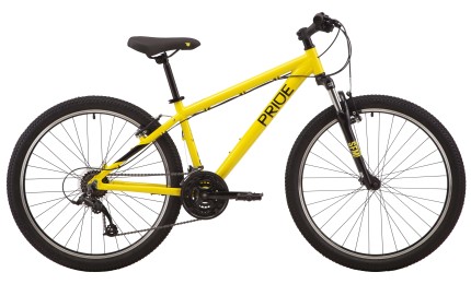 Велосипед 26" Pride MARVEL 6.1 рама - S 2022 жовтий (задній та передній перемикачі та манетка - MICROSHIFT)