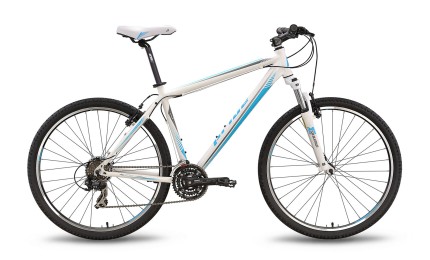 Велосипед 27,5" Pride XC-650 V рама - 21" бело-синий матовый 2016
