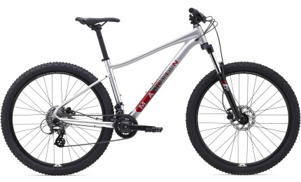 Велосипед 27,5" Marin WILDCAT TRAIL 3 WFG рама - M 2021 Gloss Silver/Black/Metallic Red