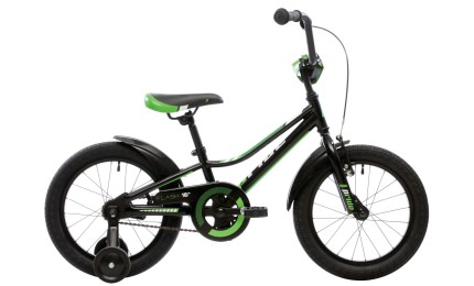 Велосипед 16" Pride Flash чёрный / зеленый / белый