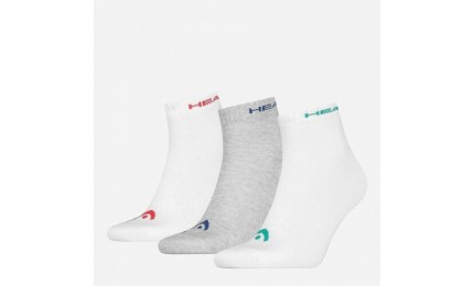 Шкарпетки Head QUARTER 3P UNISEX білий, сірий Уні 43-46 (8720245075916)
