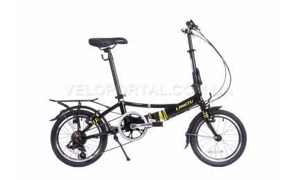Велосипед 16" Langtu KH017 Черный/ Зеленый