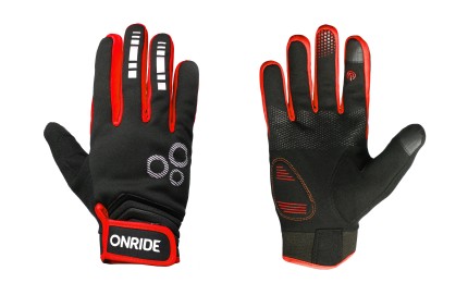 Велоперчатки с длинными пальцами ONRIDE Pleasure 20 black/red L
