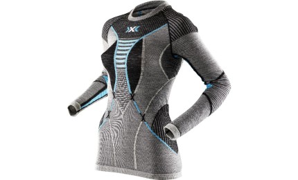 Термофутболка женская с длинным рукавом X-Bionic Apani® Merino By X-Bionic® Fastflow Lady Shirt Grey I100467-B284