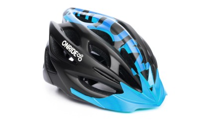Шлем ONRIDE Mount матовый, черный/синий L (58-61 см)