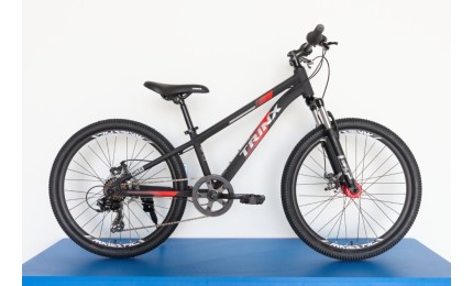 Подростковый велосипед 24" Trinx M134 рама-11" Matt-Black-Grey-Red XS (2021) (10070080)
