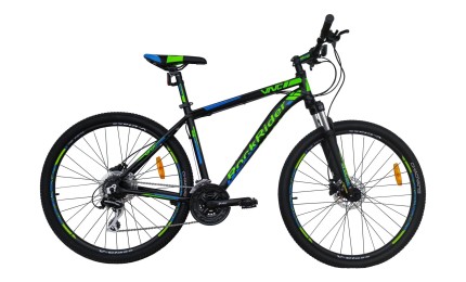 Велосипед VNC 27,5" RockRider A7, 27A7-47-BG, black/green (matt). 47см
