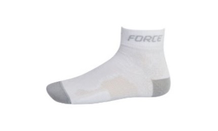 Носки спортивные с компрессионным эффектом FORCE 2, white-grey S - M