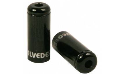 Концевик рубашки тормозного троса Elvedes ø5,0 мм алюминий черный