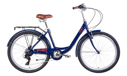 Велосипед 26" Dorozhnik RUBY 2022 (темно-синий)