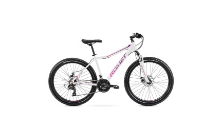 Велосипед 26" ROMET Jolene 6.2 бело-розово-фиолетовый 15 S