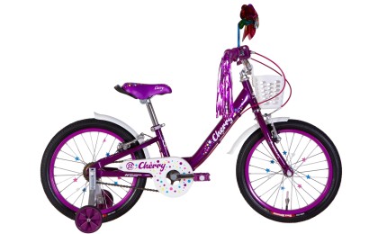 Велосипед 18" Formula CHERRY 2022 (фиолетовый с белым)