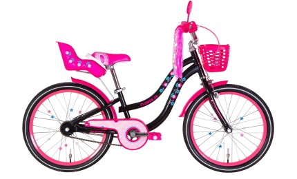 Велосипед 20" Formula FLOWER PREMIUM 2022 (черный с розовым)