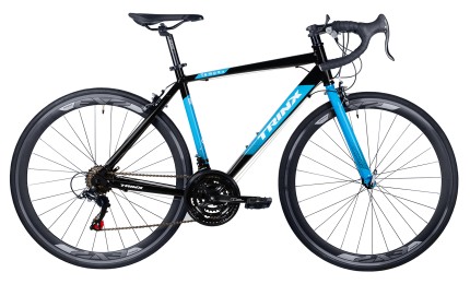 Велосипед Trinx Tempo 1.0 2021 700C рама-54 см Black-blue-white (10700169)
