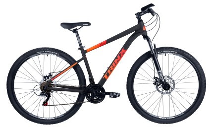 Велосипед 27,5" Trinx M116 Pro 2022 рама-21" Matt-Black-Red-Orange (10700170)