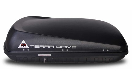 Автомобильный бокс Terra Drive 420л черный двустороннее открытие