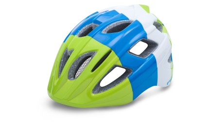 Шлем R2 BONDY зеленый/ голубой/ белый глянец S (52 - 56 см)