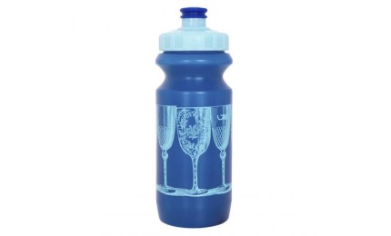 Фляга 0,6 Green Cycle BLUE CUPS с большим соском, blue nipple/ blue cap/ blue bottle