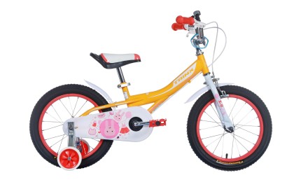 Детский велосипед 16" Trinx Princess 2.0 Yellow-Pink-White (10030150)