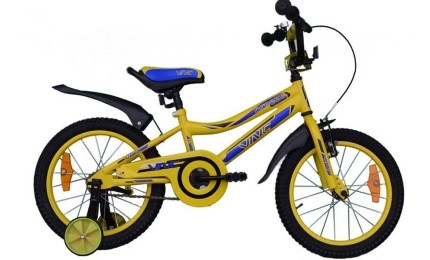 Велосипед VNC 16" Breeze, 1617-GS-YB, yellow/blue (shiny), 22см