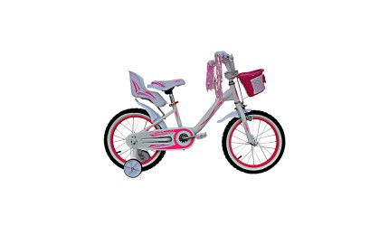 Велосипед VNC 16" Melany, 1617-FS-WP, white/pink (shiny), 22см