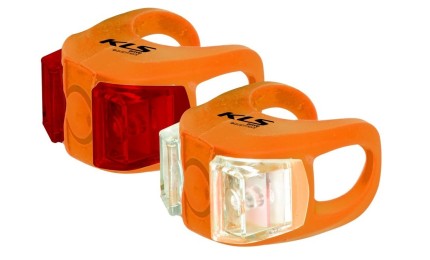 Набор света KLS Twins: передний + задний, оранжевый