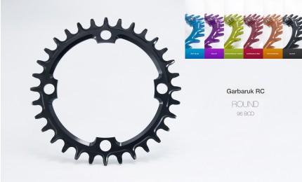 Звезда шатунов Garbaruk 30T круг (ROUND) 96 BCD (Symmetrical for Shimano Compact Triple) Red