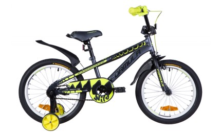 Велосипед 18" Formula WILD 2021) (серо-желтый с черным)