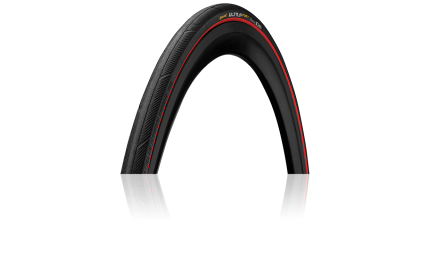 Покрышка Continental Ultra III Sport 28" | 700 x 23C черная/красная, складная, skin