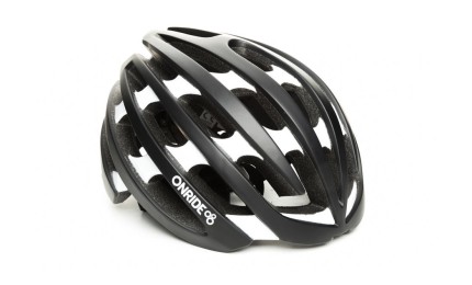 Шлем ONRIDE Lap матовый, черный/белый L (58-61 см)