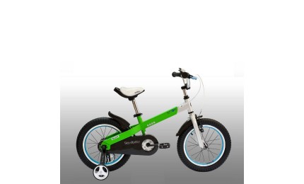 Велосипед RoyalBaby BUTTONS 16", OFFICIAL UA, бело-зеленый