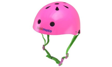Шлем детский Kiddimoto неоновый розовый (53-58) M