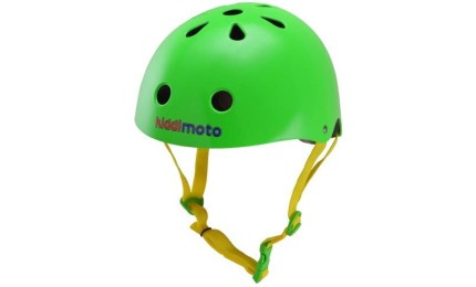 Шлем детский Kiddimoto неоновый зелёный  (48-53) S