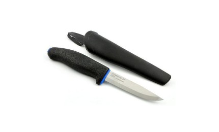 Нож Morakniv 746, углеродная сталь, цвет чёрный с синим