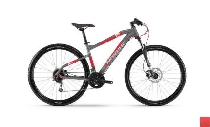 Велосипед 29" Haibike SEET HardNine 3.0 рама - 45 см (17,5") серый / красный 2018