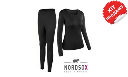Комплект женского термобелья из шерсти мериноса NordSox (Keep it Nordic)