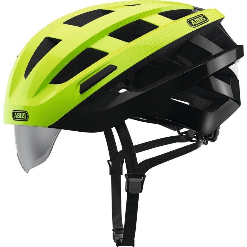 Велосипедний шолом ABUS IN-VIZZ ASCENT зелено-чорний L