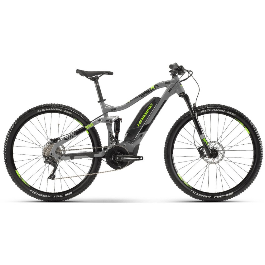 Электровелосипед Haibike SDURO FullNine 4.0, 500Wh 20 s. Deore19 HB YCS 29", рама M, серо-черно-зеленый,2019