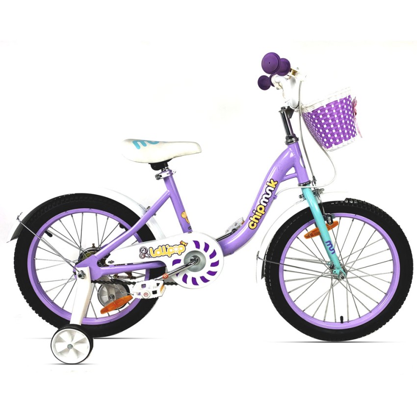 Велосипед дитячий RoyalBaby Chipmunk MM Girls, 18", Фіолетовий