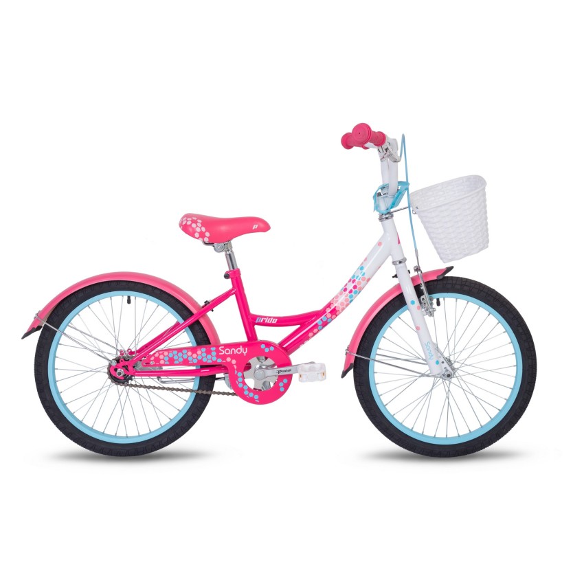 Велосипед 20" Pride Sandy белый / малиновый / розовый 2018
